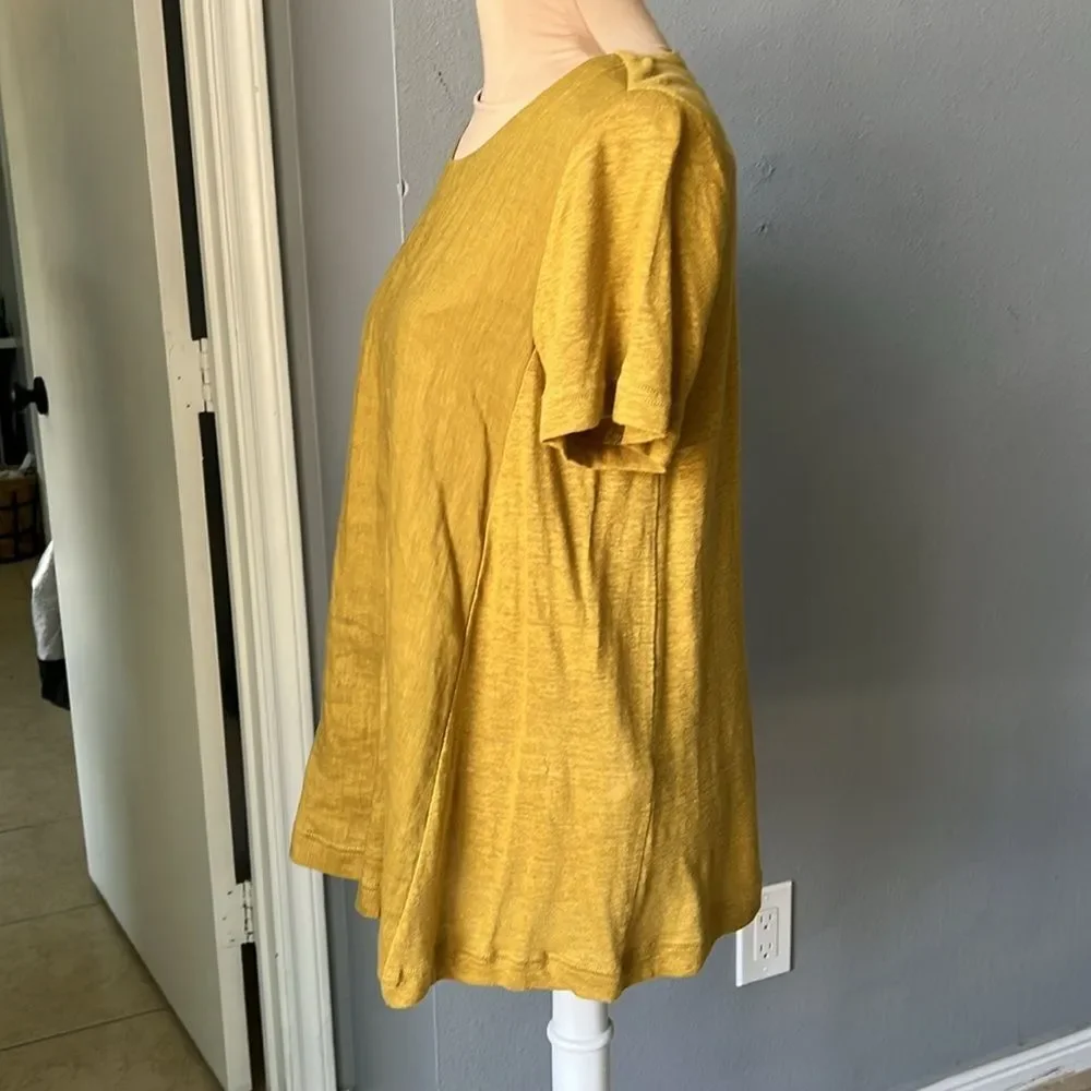 J.Jill Mixed Media Linen tee - Picture 6 of 7